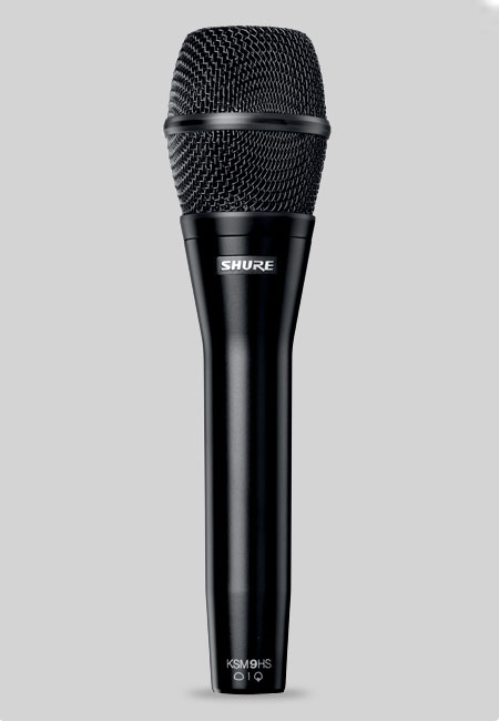 Shure general KSM9HS Micrófono vocal de condensador con patrones polares intercambiables hipercardioide y subcardioide